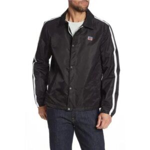 Levis Stripe Coaches Windbreak Varsity Jacket NWT